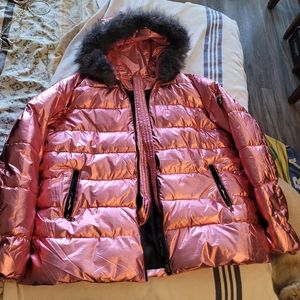 Metallic Pink Ski Jacket 3x